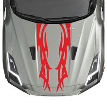 Kit decalcomanie per la decalcomania di strisce di grafica tribale per cofano per Nissan GT-R
 3