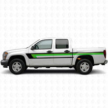 Strisce in Vinile Retro per la Linea Superiore delle Porte e del Letto per Chevrolet Colorado 1ª Gen 2004-2012_3