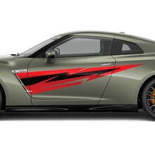 Kit adesivi grafici per porta laterale Lightning per Nissan GT-R 3