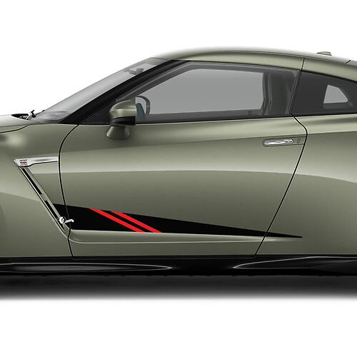 Kit di decalcomanie hash per hash a porte laterali 2x per Nissan GT-R
