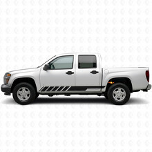 Adesivi Vinile Obliqui per Porta Racing e Battitacco per Chevrolet Colorado 1ª Gen 2004-2012_2