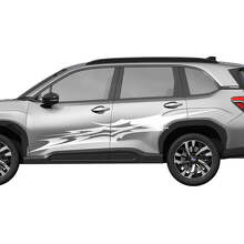 Strisce Racing in Vinile Adesive Astratte per Porte Laterali 2 per Subaru Forester 2
