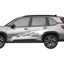 Porte laterali Stripes da corsa Decal in vinile - adesivo grafico Universal Fit Subaru Forester 1
 2