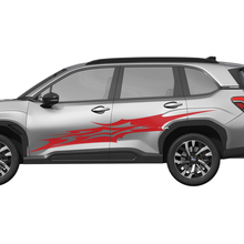 Porte laterali Stripes da corsa Decal in vinile - adesivo grafico Universal Fit Subaru Forester 1
 3