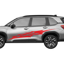 Porte laterali Stripes da corsa Decal in vinile - adesivo grafico Universal Fit Subaru Forester 1
 3