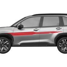 Porte laterali Stripes da corsa Decal in vinile - adesivo grafico Universal Fit Subaru Forester 2
 3