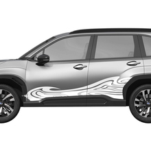 Porte laterali Wave Racing Stripes Decal in vinile - Adesivo grafico Universal Fit Subaru Forester 1
 2