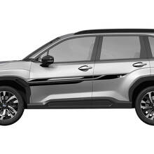 Porte laterali Stripes da corsa Decal in vinile - Adesivo grafico Universal Fit Subaru Forester 2 Colori
 2
