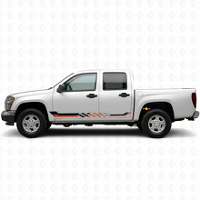 Strisce Viniliche a Scacchi per Portiera e Minigonne per Chevrolet Colorado Prima Generazione 2004-2012_2