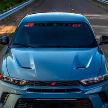 Adesivo in Vinile con Lettere Personalizzate per Parabrezza per Dodge GT Hornet_3