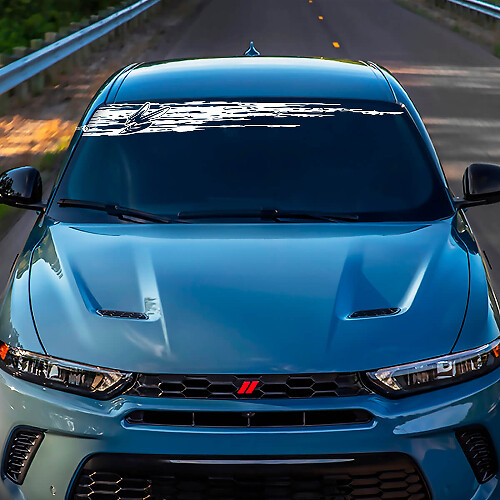 Parabrezza del banner decalcatore adesivo grafico in vinile adatto a schivare
