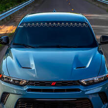 Banner del parabrezza Banner Honeycomb Decal adesivo grafico in vinile adatto a Dodge Hornet
 2