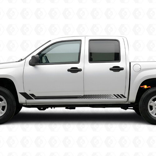 Strisce in vinile a nido d'ape per porte e pannelli sottoporta per Chevrolet Colorado 1ª gen 2004-2012
