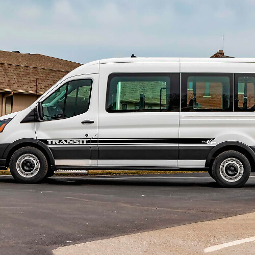 Decalcomanie a strisce laterali in vinile Ford Transit 2
