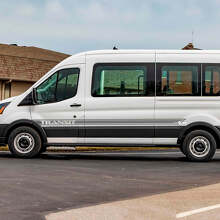 Adesivi in Vinile a Strisce Laterali Transit Letter per Musclecar Transit 3