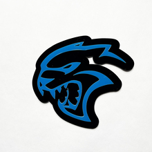 Badge 3d personalizzato Hellcat Dodge Fender Badges Emblema del portellone Blue della griglia anteriore blu
 3