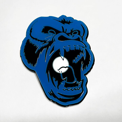 Distintivo 3D Gorilla Arrabbiato per Auto per Griglia Portellone