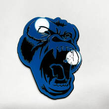Distintivo 3D Gorilla Arrabbiato per Auto per Griglia Portellone_4