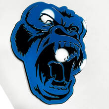 Distintivo 3D Gorilla Arrabbiato per Auto per Griglia Portellone_6