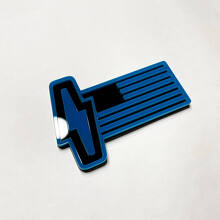 Distintivo 3D Bandiera USA - Emblemi Personalizzati per Paraurti 3 per Musclecar 150 Lightning 2