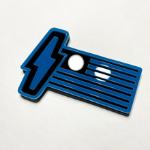 Ford 150 Lightning US Flag 3D BADGE - BADGI FENDER Custom Emblema rosso e nero
 3