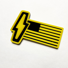Ford 150 Lightning US Flag 3D Badge - Badge parafango personalizzato Emblema giallo e nero
 5