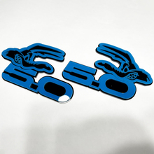 Coyote 5.0 BADGI FENDER EMBLEGGIO BADGE 3D NERO VS BLU
 3