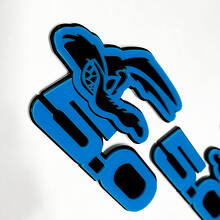 Coyote 5.0 BADGI FENDER EMBLEGGIO BADGE 3D NERO VS BLU
 9