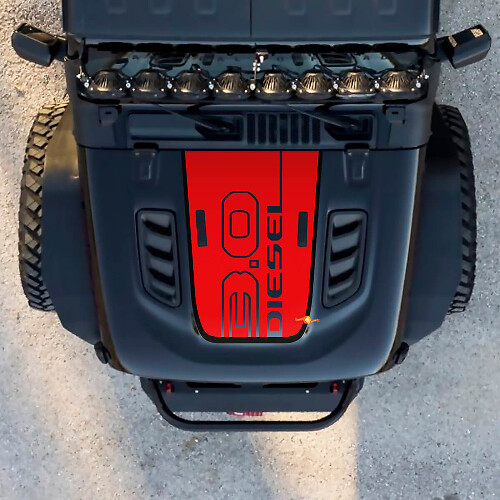 Hood 3.0 Diesel Jeep Graphic Vinil Decal Adesivo
