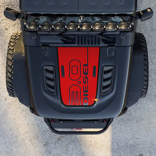 Hood 3.0 Diesel Jeep Graphic Vinil Decal Adesivo
