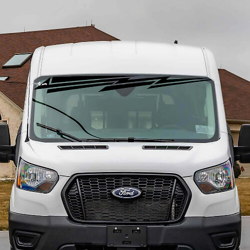 Strisce in Vinile per Parabrezza Lightning per Ford Transit