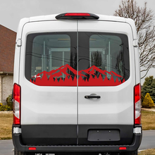 Montagne del finestrino posteriore Ford Transit Forest Decal Vinyl Decal
 3
