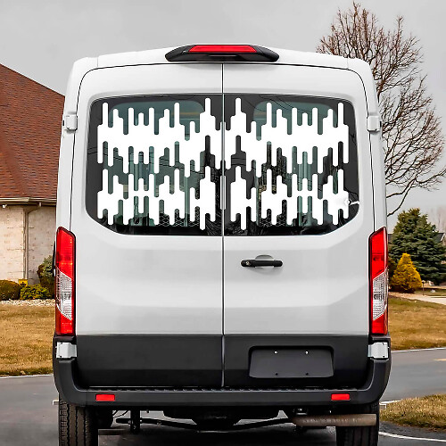 Ford Transit posteriore grafico posteriore Decal Vinil Decal
