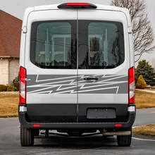 Adesivo in Vinile Grafico per Porte Posteriori Lightning per Musclecar Transit 2