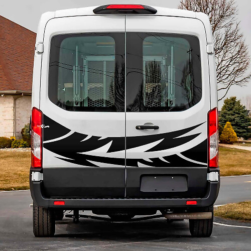Adesivo Vinile Grafica Astratta per Porte Posteriori 3 per Ford Transit
