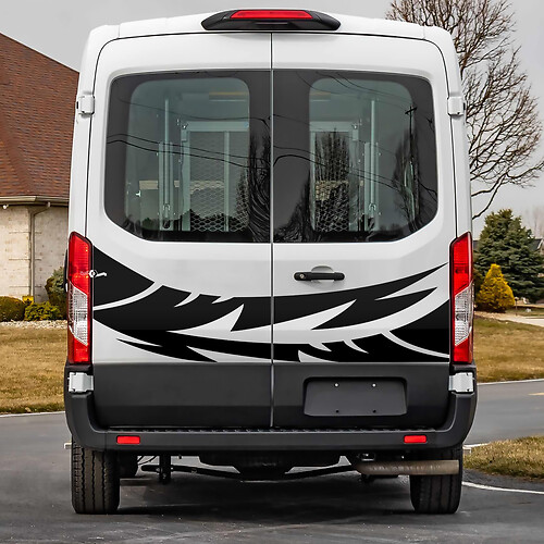 Ford Transit Porte posteriori grafica Adesivo per decalcomanie in vinile 4
