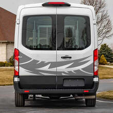 Adesivo Vinile Grafica Astratta per Porte Posteriori 3 per Musclecar Transit 2
