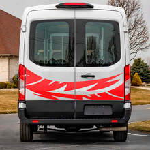 Adesivo Vinile Grafica Astratta per Porte Posteriori 3 per Musclecar Transit 3