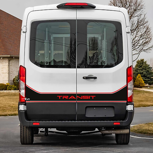 Ford Transit Porte posteriori grafica Adesivo per decalcomanie in vinile 4
