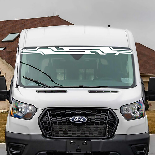 Ford Transit Stripes Parabretto adesivo per decalcomanie in vinile 2
