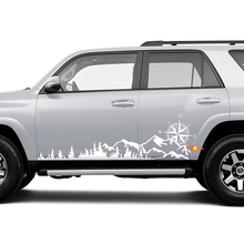 Montagne laterali montagne e decalcomania adesiva in vinile laterale della bussola Toyota 4Runner Tacoma Tundra
 2