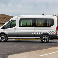 Ford Transit Flag Flag Stripes laterale Adesivo per decalcomanie in vinile
 2