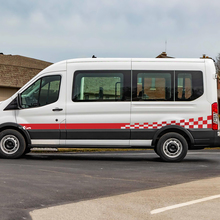 Ford Transit Flag Flag Stripes laterale Adesivo per decalcomanie in vinile
 3