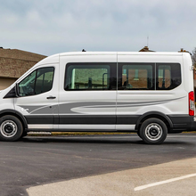 Ford Transit Flag Flag Stripes laterale Adesivo per decalcomanie in vinile
 2