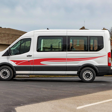 Ford Transit Flag Flag Stripes laterale Adesivo per decalcomanie in vinile
 3