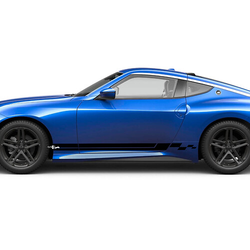 Kit di decalcomanie a stripe a scacchi laterali per Nissan Z Sport
