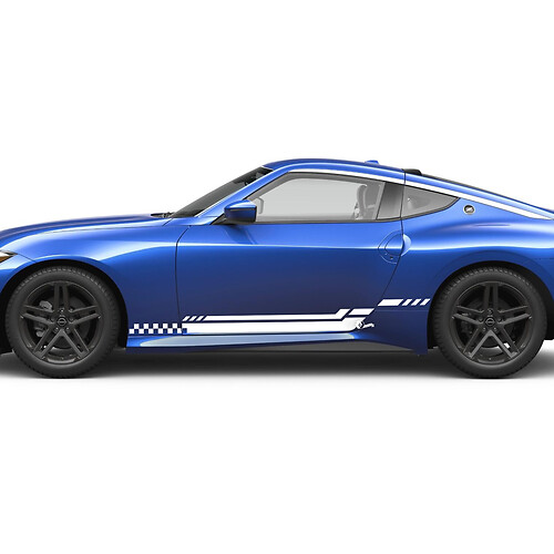 Kit di decalcomanie a scacchi a stripe laterale per Nissan Z Sport
