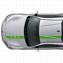 Set di adesivi in vinile con strisce personalizzate per cofano e tetto per Subaru BRZ_3