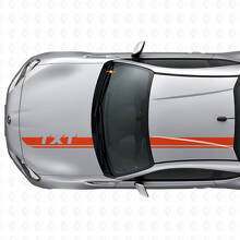 Set di adesivi in vinile con strisce personalizzate per cofano e tetto per Subaru BRZ_4