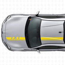 Set di adesivi in vinile con strisce personalizzate per cofano e tetto per Subaru BRZ_5